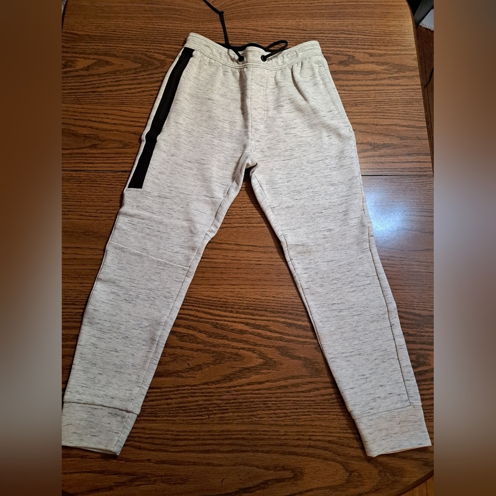 American Eagle Outfitters Gray Sweatpants with Black Stripe